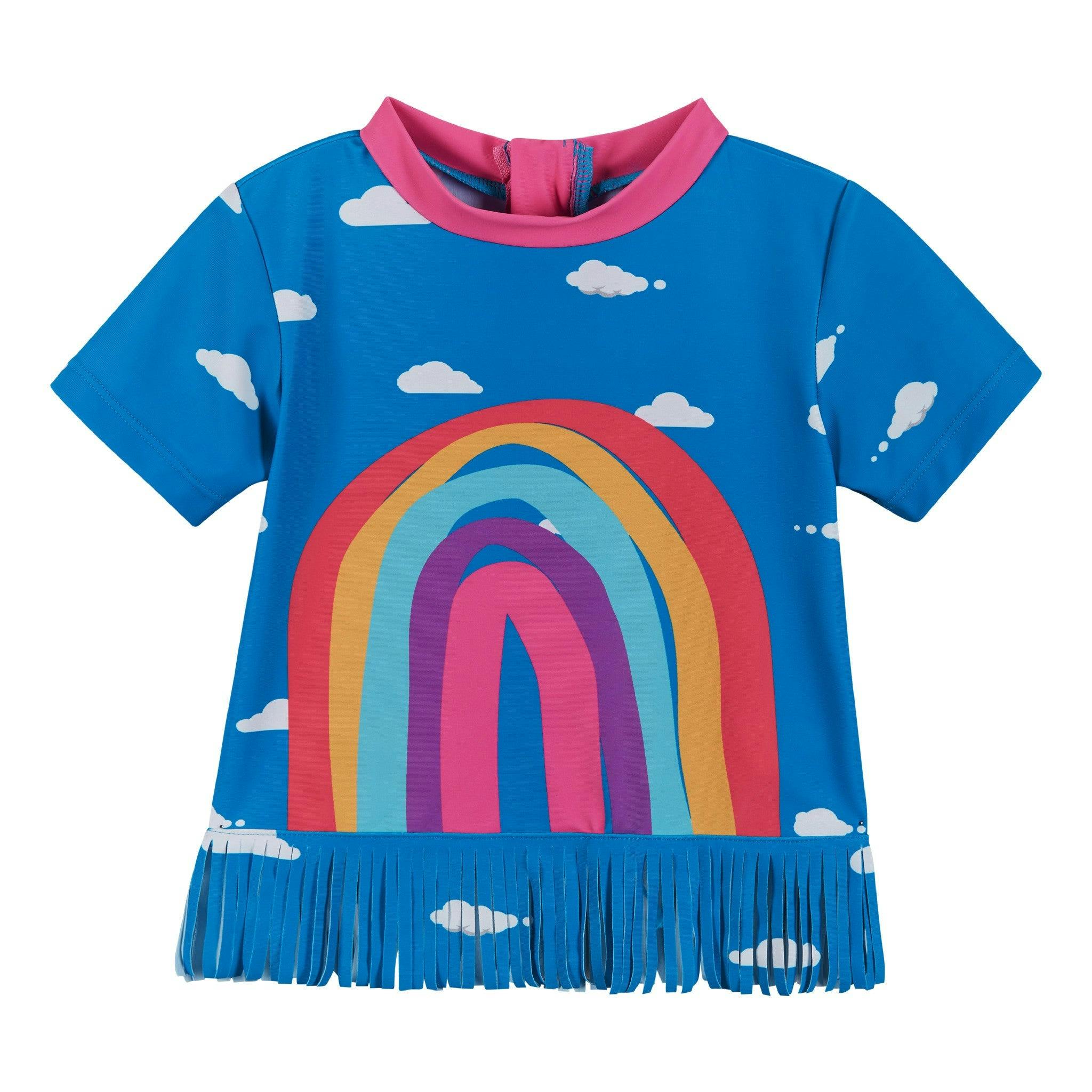 Fringe Rainbow Rashguard Set