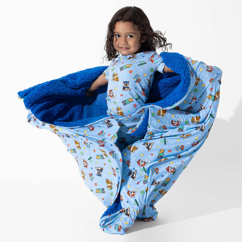 PAW Patrol: Varsity Blue Bamboo Kids Pajama Short Set