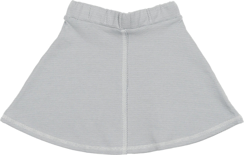 Micro-Grid Patterned Short Skirt
