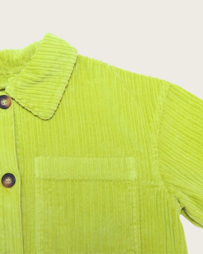 Adult Jagger Apple Green Cord Overshirt