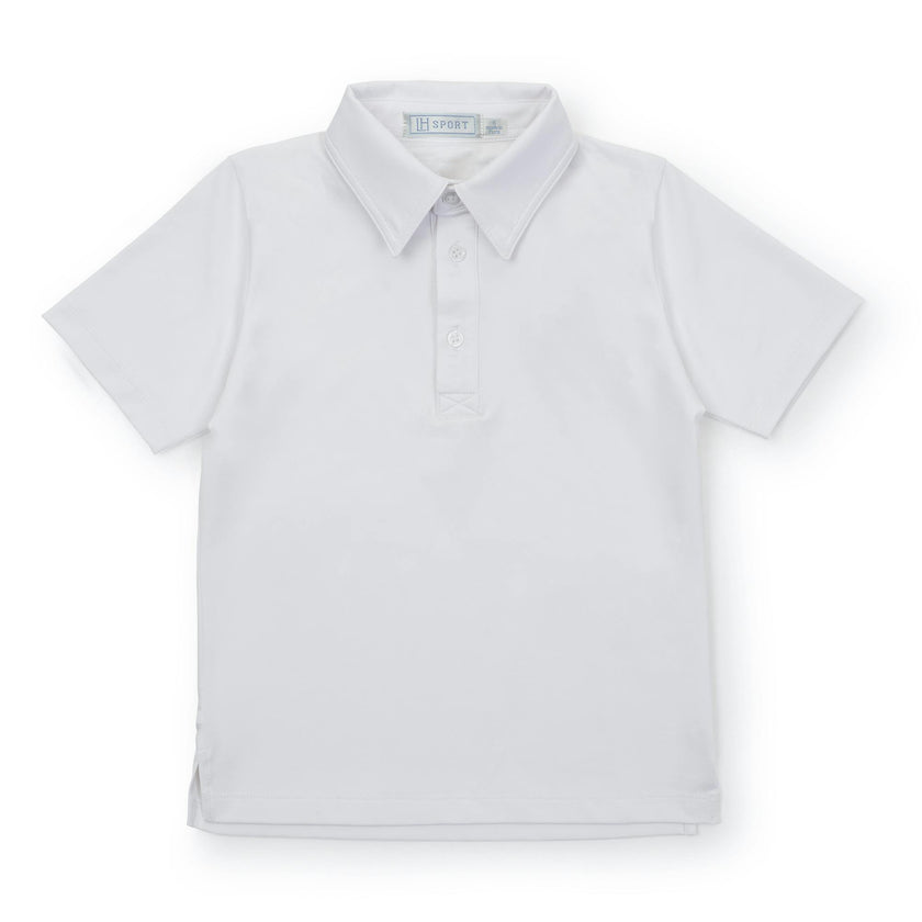 Will Boys' Performance Polo by LH Sport White