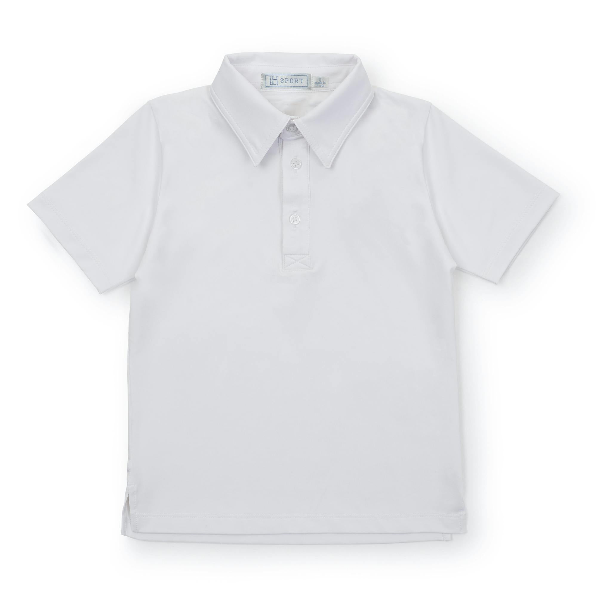 Will Boys' Performance Polo by LH Sport White