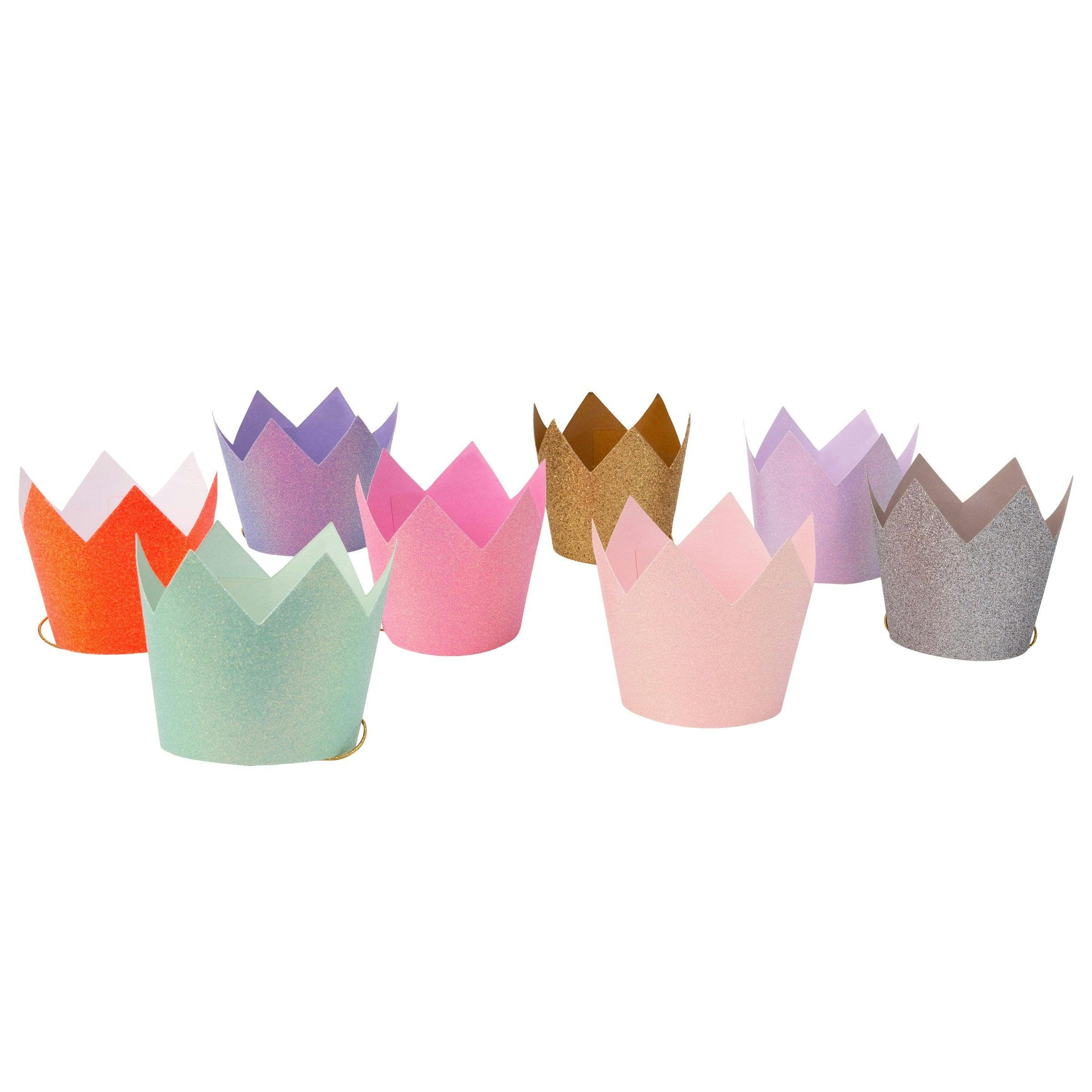 Mini Glitter Crowns