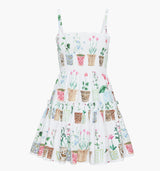 The Seraphina Mini Nap Dress - Flower Pots