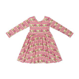 Pomegranate Soiree Bamboo Twirl Dress