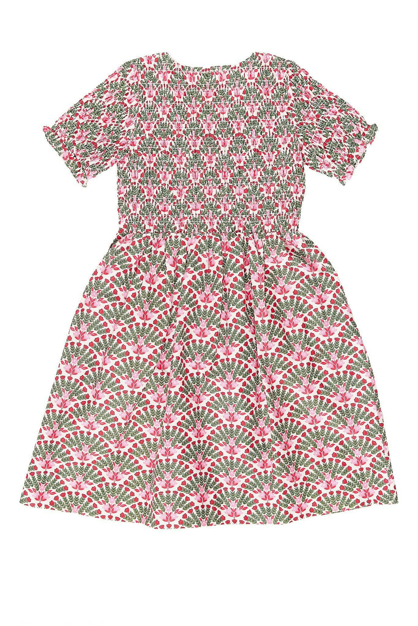 Mini Parker Dress in Floral Fan