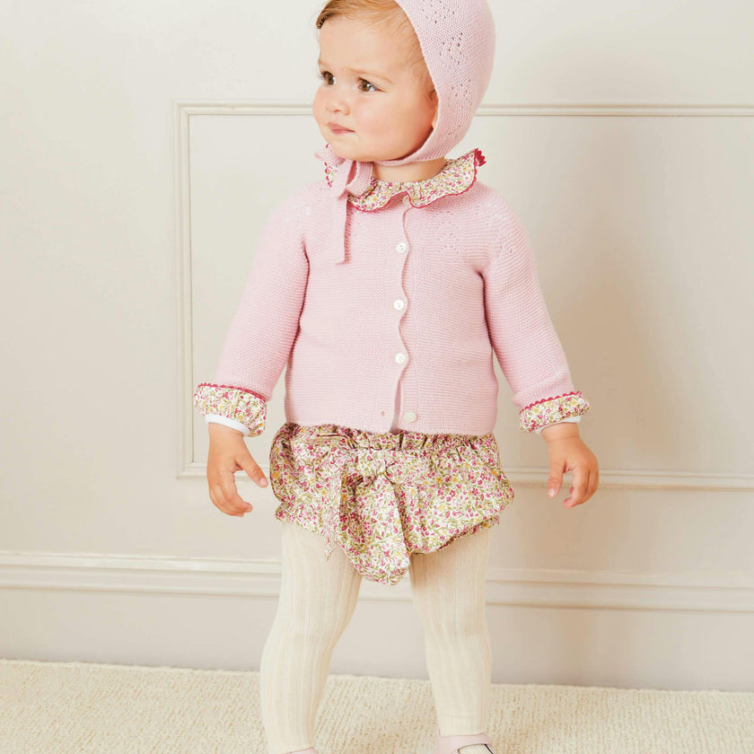 Openwork Bonnet in Pink (S-L)