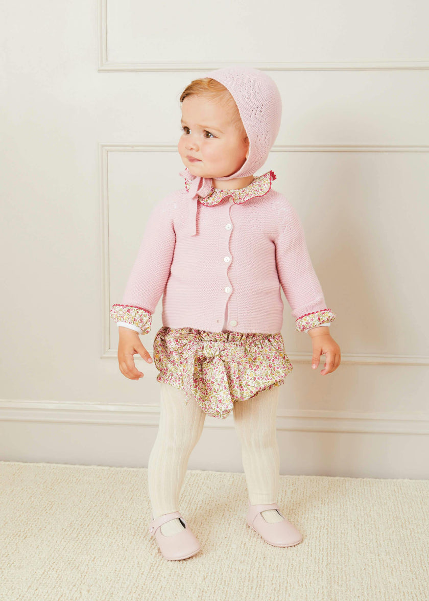 Openwork Bonnet in Pink (S-L)