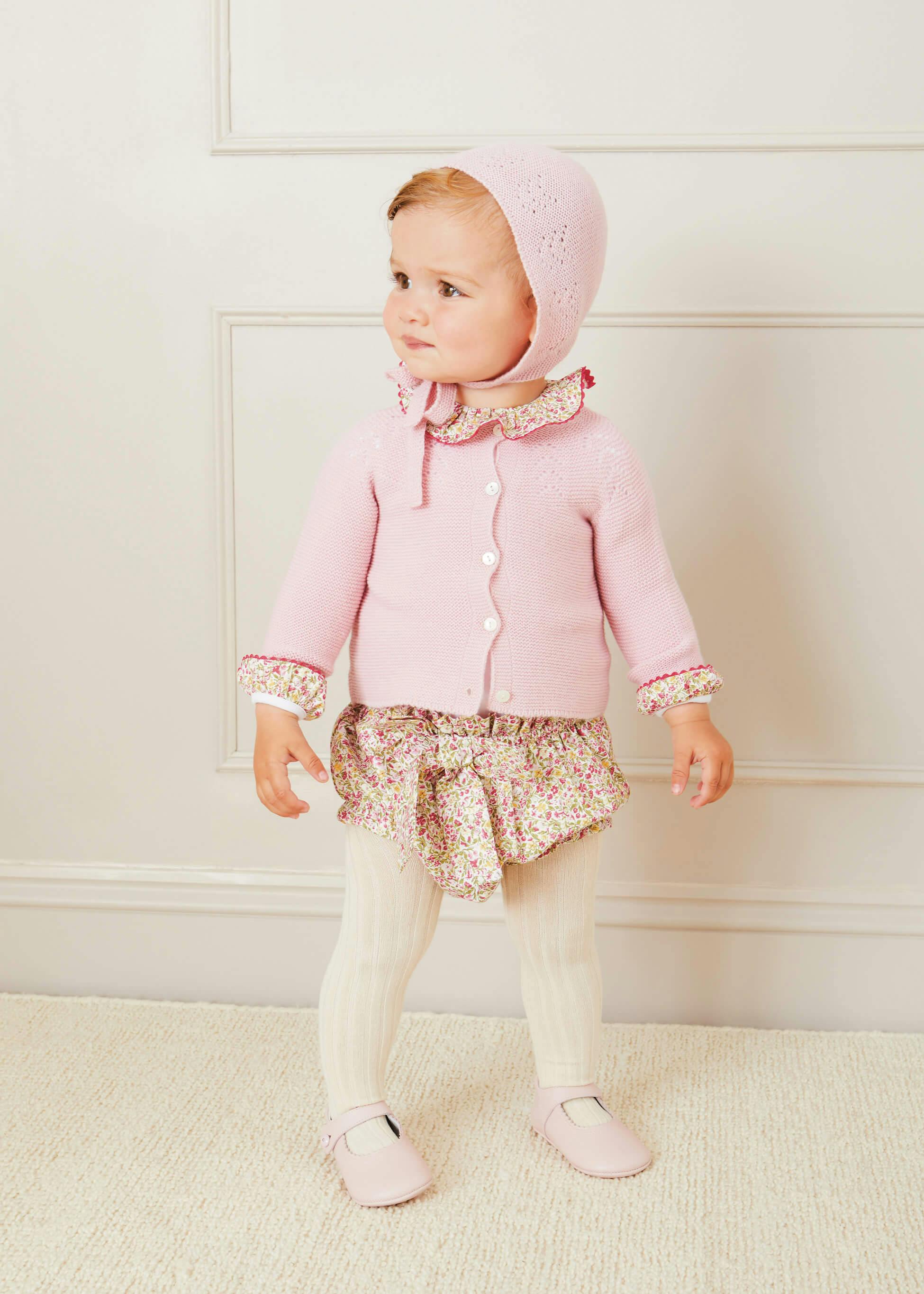 Openwork Bonnet in Pink (S-L)