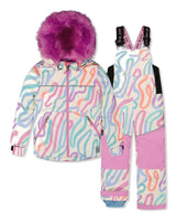 Two Piece Discover Snowsuit Multicolored Line Print