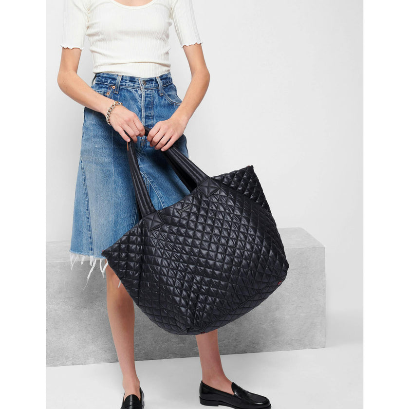 Black Large Metro Tote Deluxe