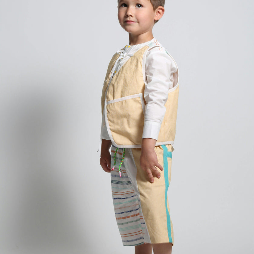 TOBIAS PADDED PATCHWORK VEST