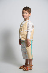 TOBIAS PADDED PATCHWORK VEST