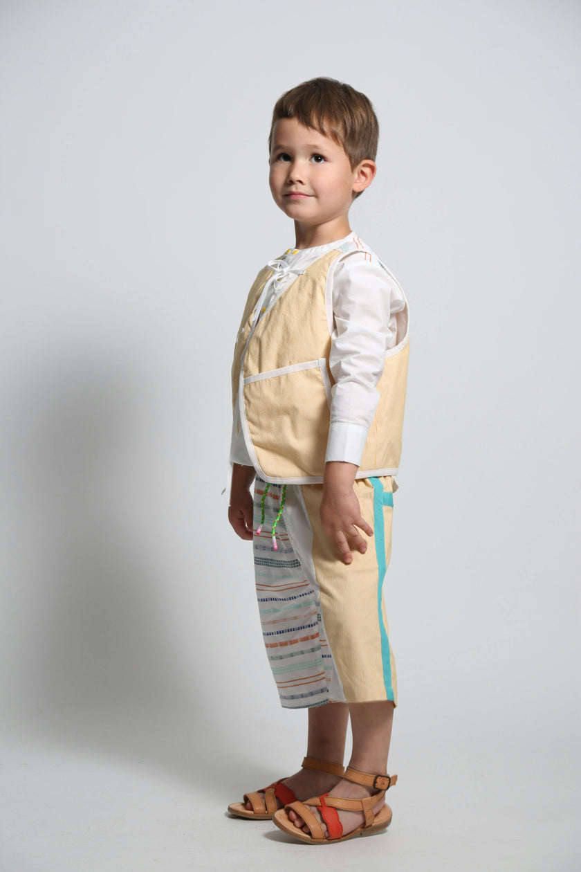 TOBIAS PADDED PATCHWORK VEST