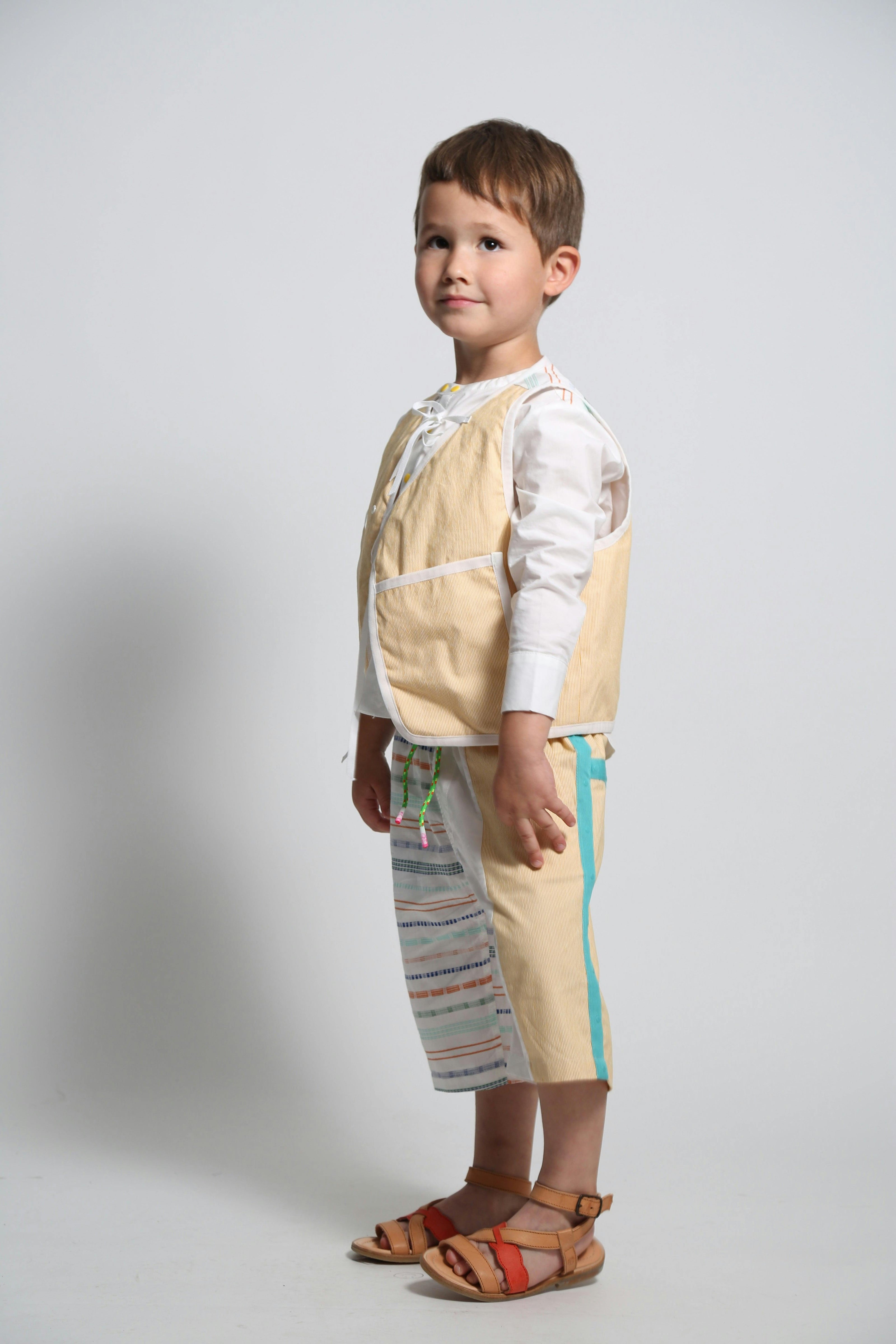 TOBIAS PADDED PATCHWORK VEST