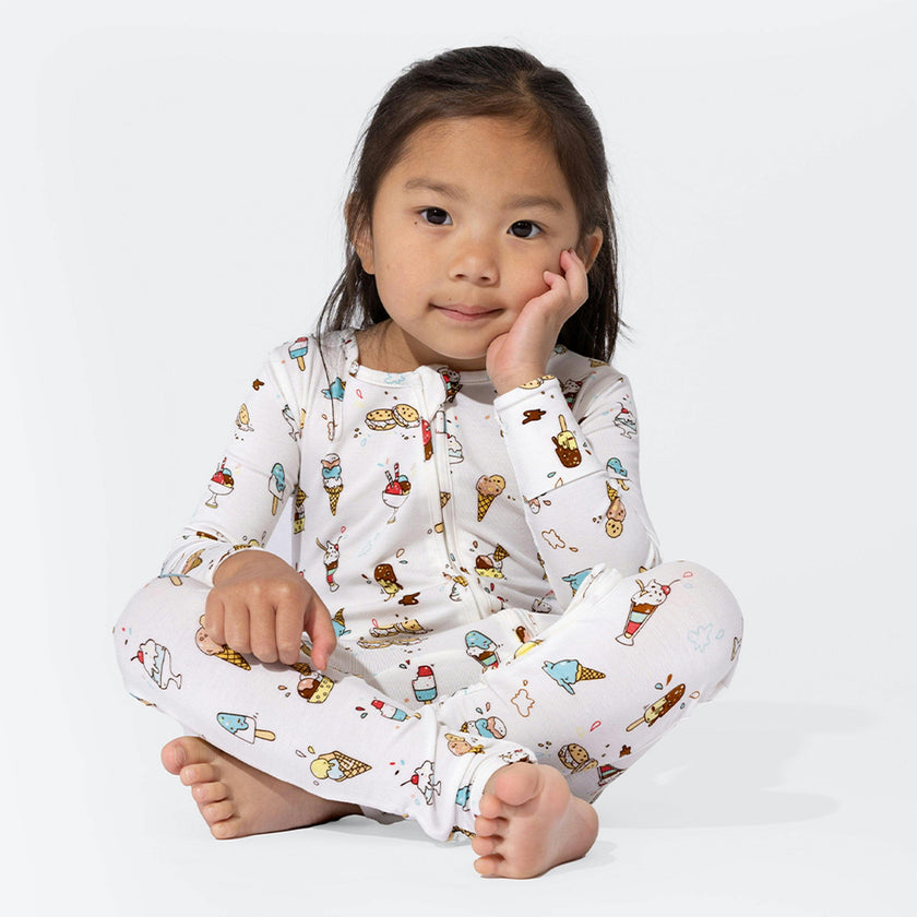 Ice Cream Bamboo Convertible Footie