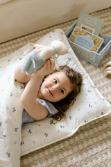 Organic Toddler Nap Roll-N-Rest Mat Set (Blueberry)