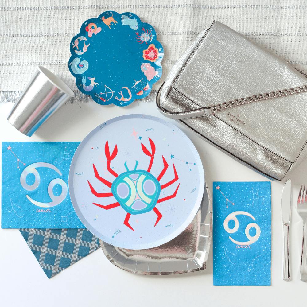 Zodiac Cancer Dinner Plates