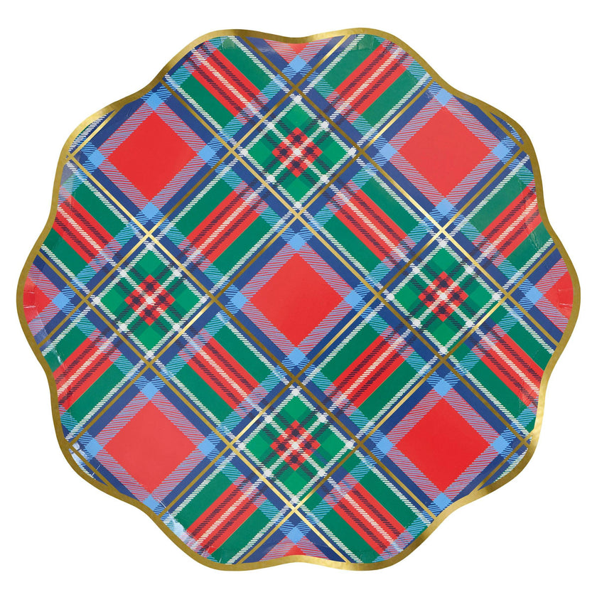 Plaid Mix Dinner Plates