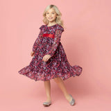 Chloe Winter Floral Party Dress