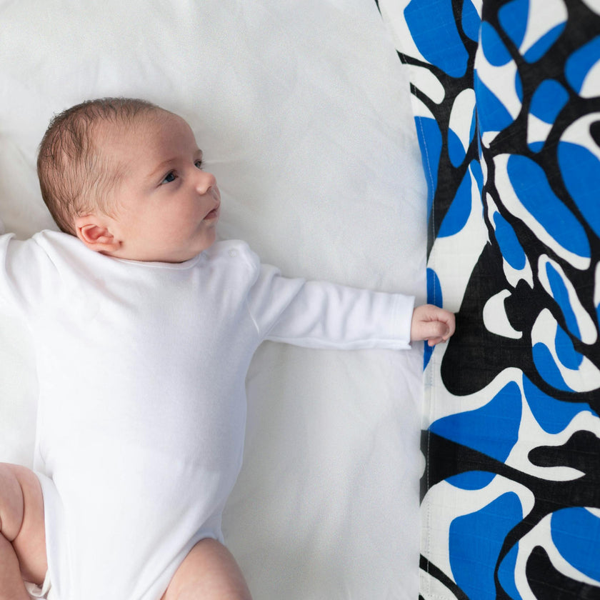 SKY PRINT MUSLIN 3-PACK - for newborn to 4 month old babies