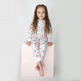 Organic Kids Pajamas - Colorful Hearts