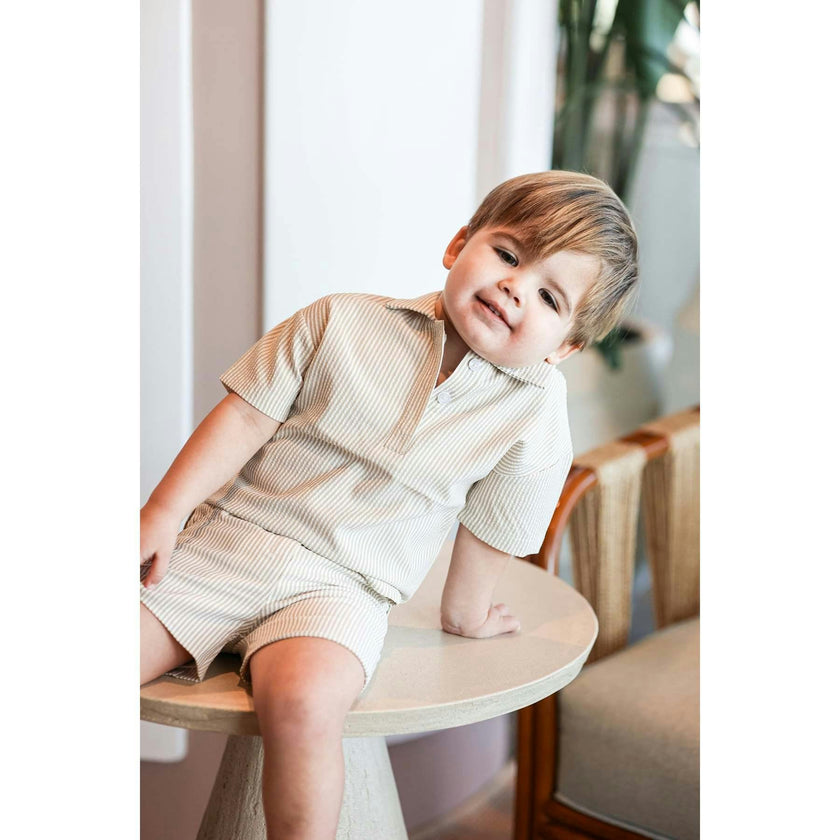 Seersucker Boys Shirt