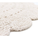 Alma Hand-Crocheted Scalloped Large Round Rug