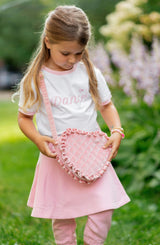 Pink Skirted Bow Jogger