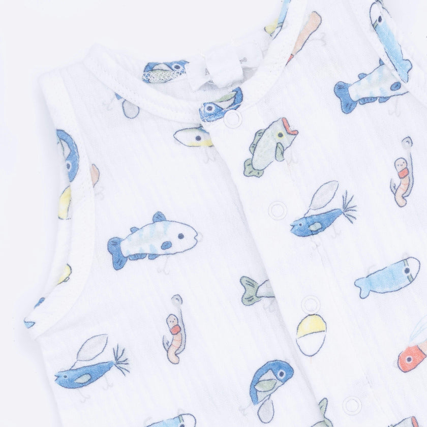 Fishing Lures - Sleeveless Shortie Romper