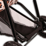 Gotz 3‑Wheel Doll Buggy “Little Tiger” – Compact Tiger‑Print Doll Stroller with Sunshade