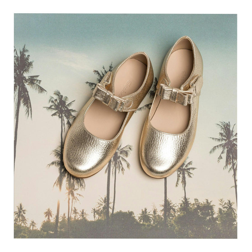Charlotte Mary Jane | Gold Leather