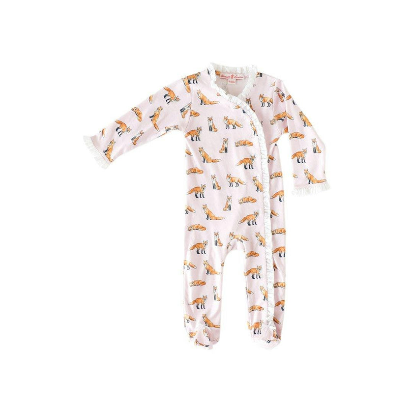 Pink Ruffle Footie