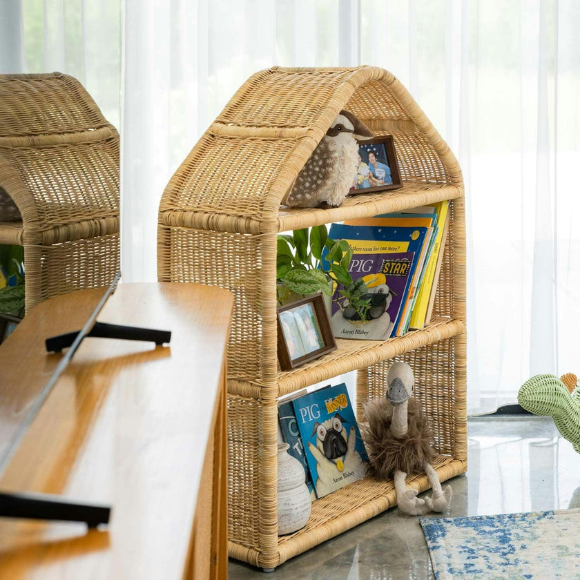 Handcrafted - Alaya House Shelf - Rattan Wicker