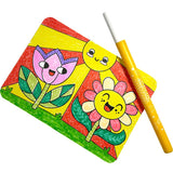 Undercover Art Hidden Pattern Coloring Activity Art Cards - Garden Pals