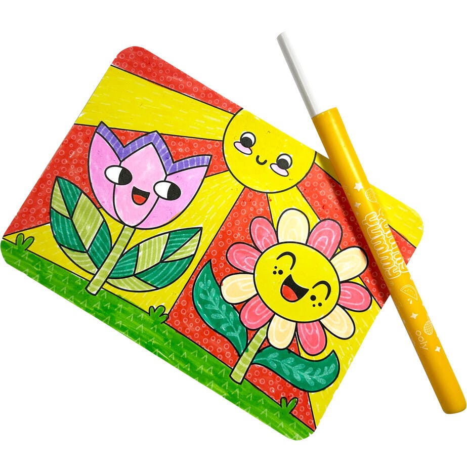 Undercover Art Hidden Pattern Coloring Activity Art Cards - Garden Pals