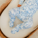Bamboo Zip-Up Footie Pajama - Vintage Carnival