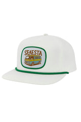 Sun Chaser Patch Snapback Hat / Ivory