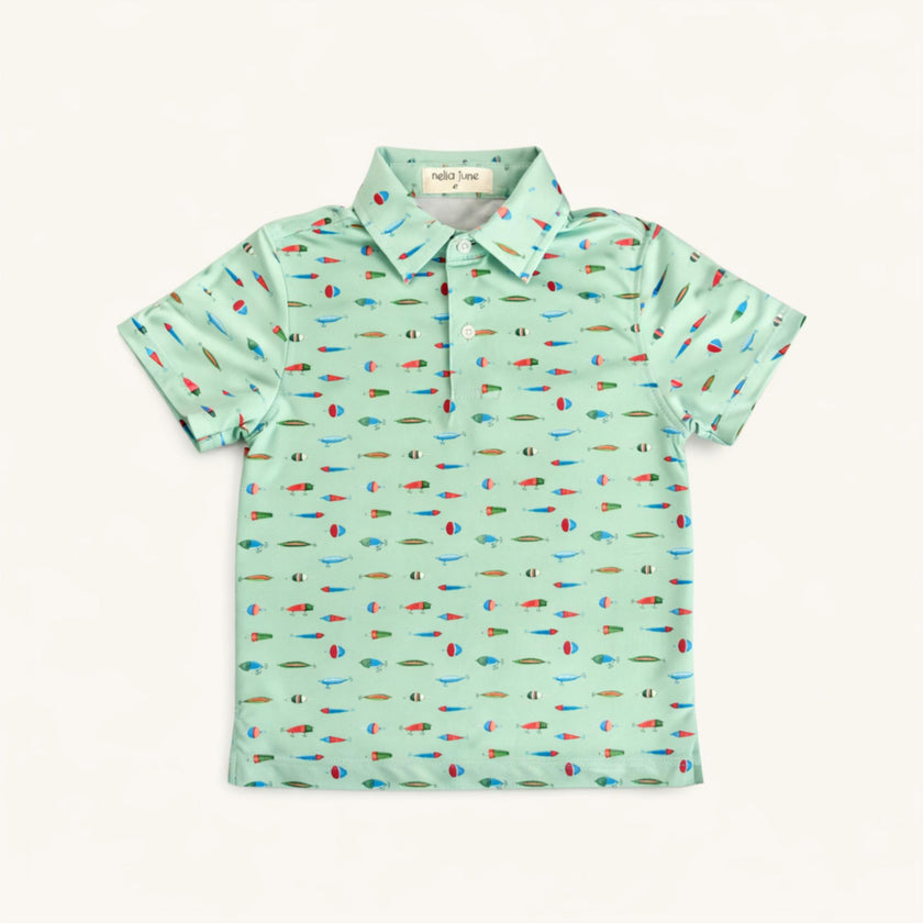 Boys' Performance Polo in Fishing