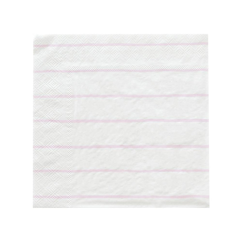 Lilac Frenchie Striped Large Napkins