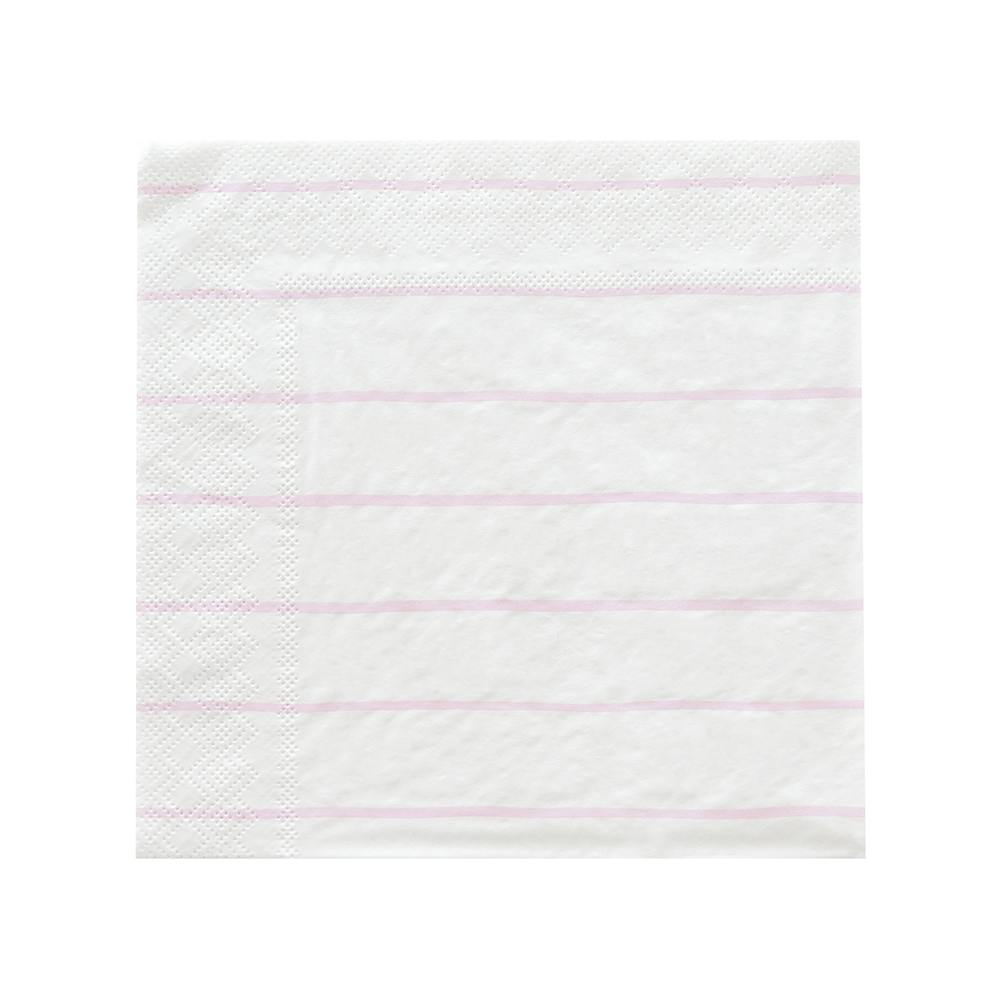 Lilac Frenchie Striped Large Napkins