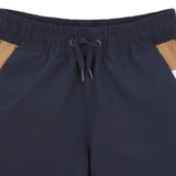 Navy Color-Block Swimshorts