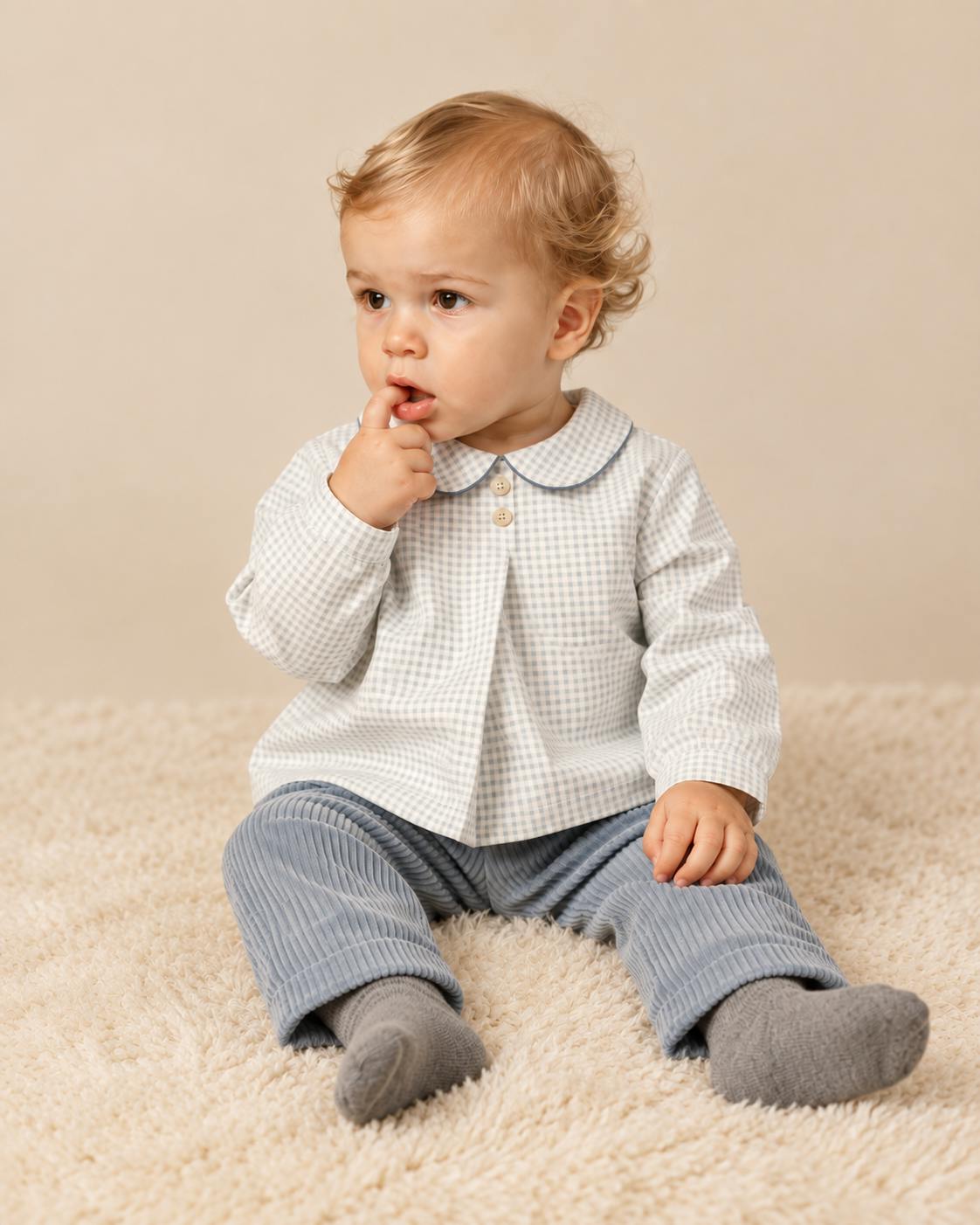 Tito Pants Dusty Blue Corduroy