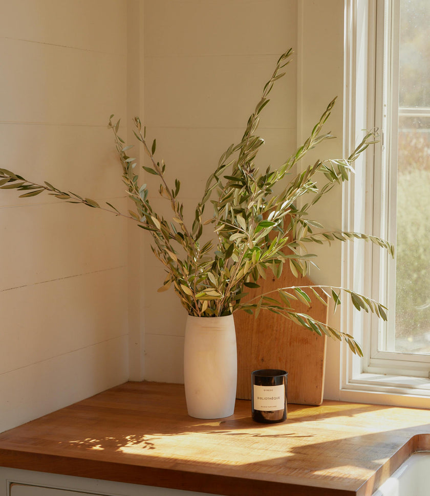 Ansel Handcrafted Wood Vase