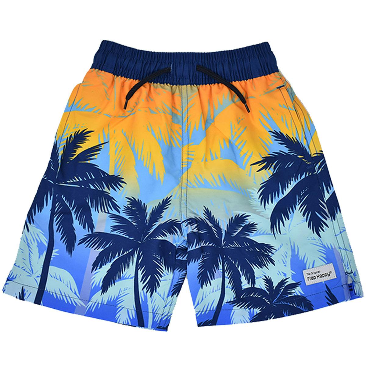 UPF 50+ Wesley Swim Trunks with Mesh Liner - C