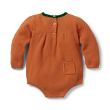 Baby Pumpkin Romper, orange