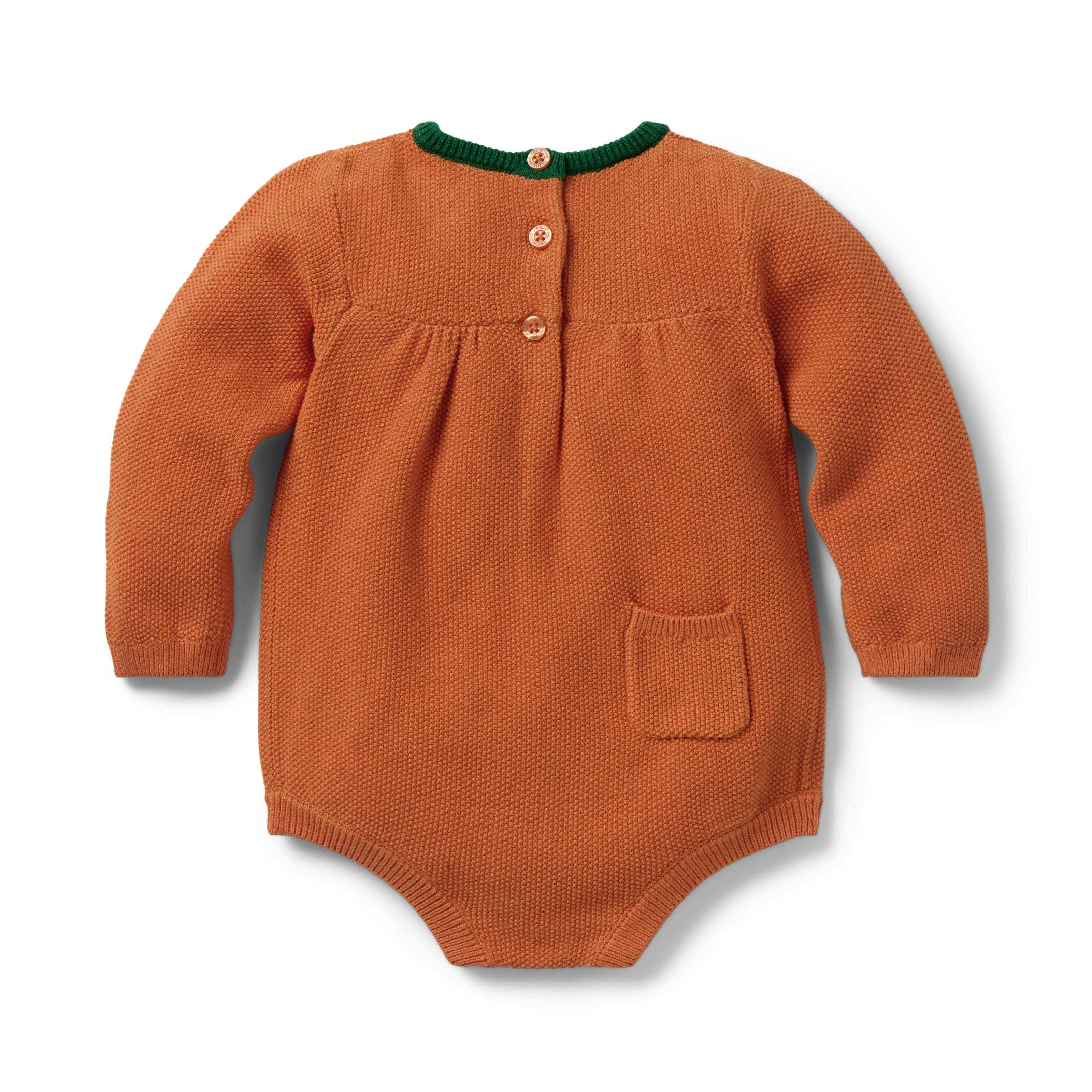Baby Pumpkin Romper, orange