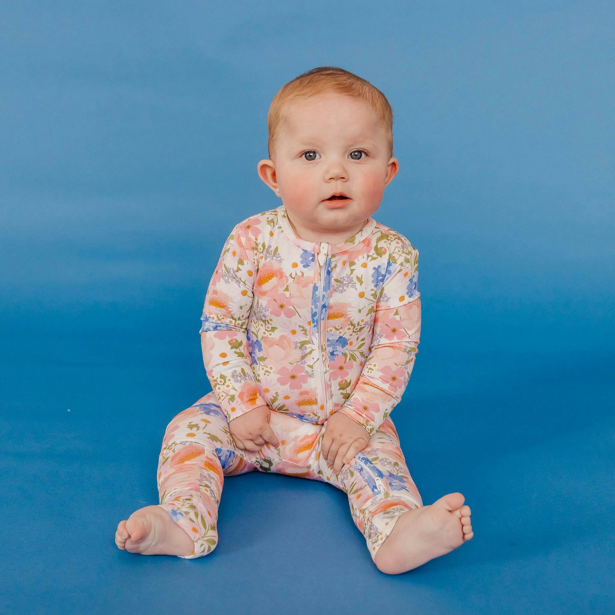 Bamboo Convertible Zip-Up Footie Pajama - Penelope