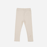 Embroidered Cotton Leggings Pink