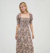 The Malene Nap Dress -  Chedworth Paisley Brown